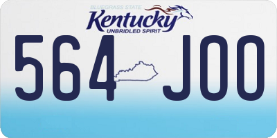 KY license plate 564JOO
