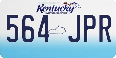 KY license plate 564JPR