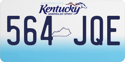 KY license plate 564JQE