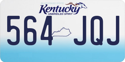 KY license plate 564JQJ