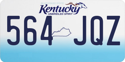 KY license plate 564JQZ