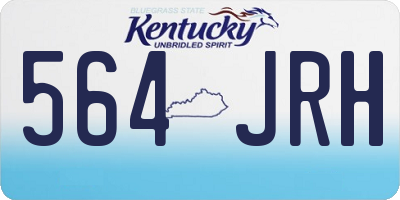 KY license plate 564JRH