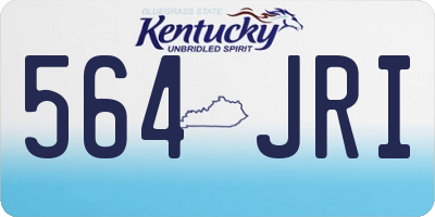 KY license plate 564JRI
