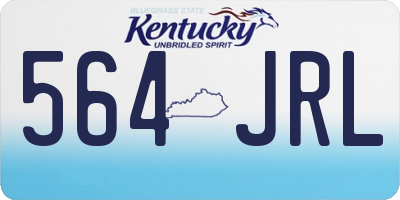 KY license plate 564JRL