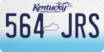 KY license plate 564JRS