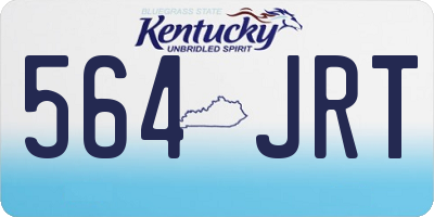 KY license plate 564JRT