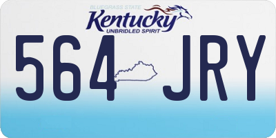 KY license plate 564JRY