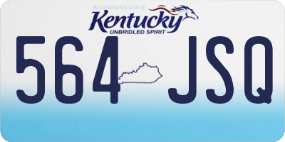 KY license plate 564JSQ