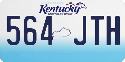 KY license plate 564JTH