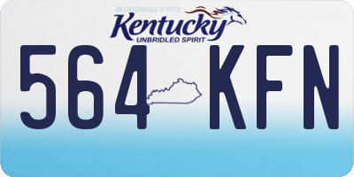 KY license plate 564KFN
