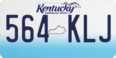 KY license plate 564KLJ