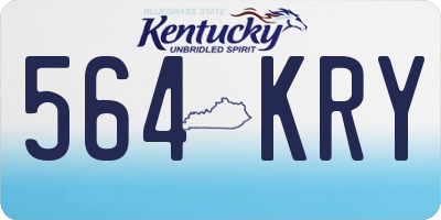 KY license plate 564KRY