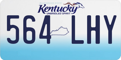 KY license plate 564LHY
