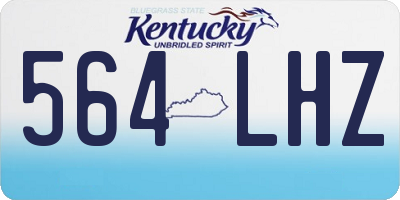 KY license plate 564LHZ