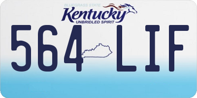 KY license plate 564LIF