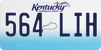 KY license plate 564LIH