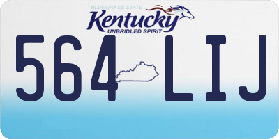 KY license plate 564LIJ