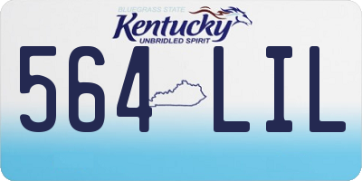 KY license plate 564LIL
