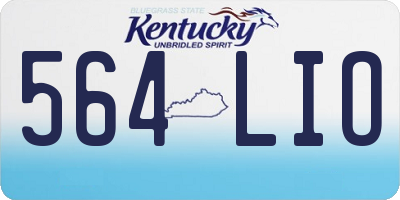 KY license plate 564LIO