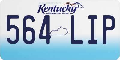 KY license plate 564LIP