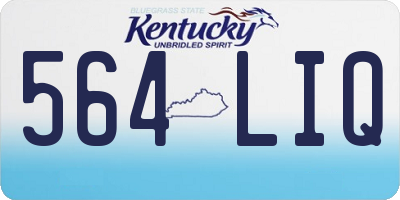KY license plate 564LIQ