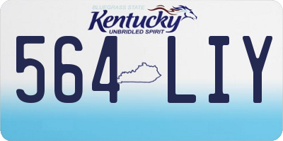 KY license plate 564LIY