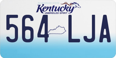 KY license plate 564LJA