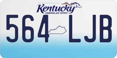 KY license plate 564LJB