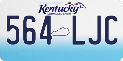 KY license plate 564LJC