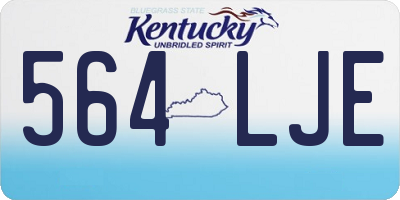 KY license plate 564LJE