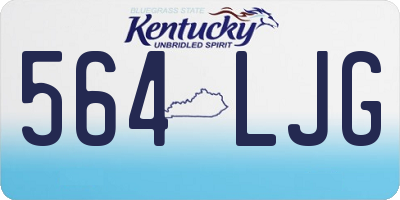 KY license plate 564LJG