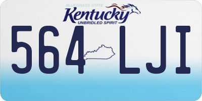 KY license plate 564LJI
