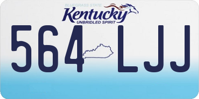 KY license plate 564LJJ