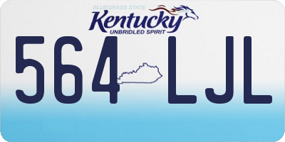 KY license plate 564LJL