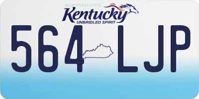 KY license plate 564LJP