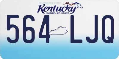 KY license plate 564LJQ