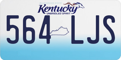 KY license plate 564LJS