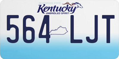 KY license plate 564LJT