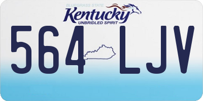 KY license plate 564LJV