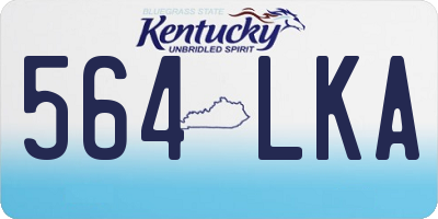 KY license plate 564LKA