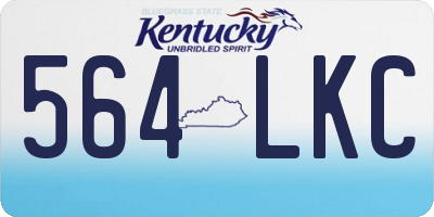 KY license plate 564LKC