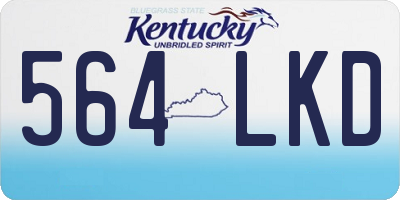 KY license plate 564LKD