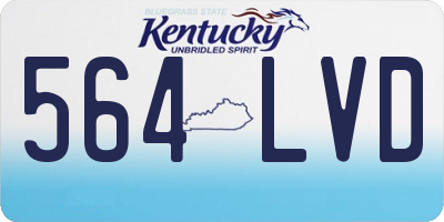 KY license plate 564LVD