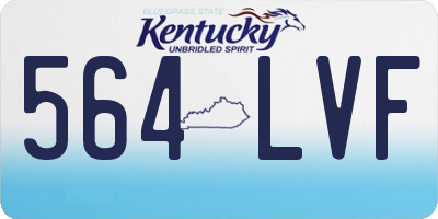 KY license plate 564LVF