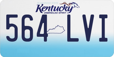 KY license plate 564LVI