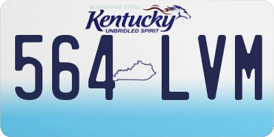 KY license plate 564LVM