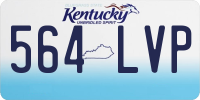 KY license plate 564LVP