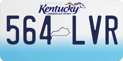 KY license plate 564LVR