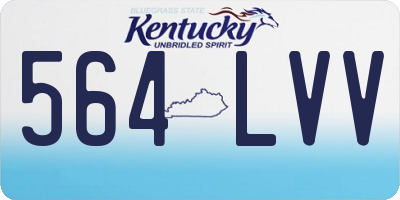 KY license plate 564LVV