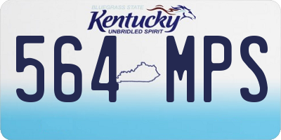 KY license plate 564MPS